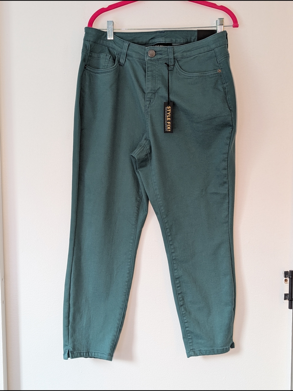 Lane Bryant High-Rise Women’s Hunter Green Denim Capris Size 14